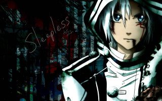 Anime hoodie cat blood gothic 2 - stripe free wallpaper