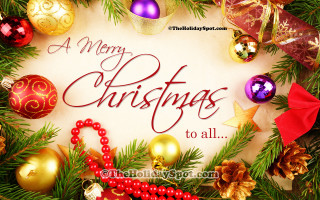 Merry christmas message ornaments decorations - free christmas wallpaper