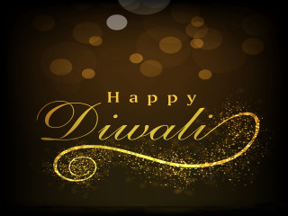 Diwali happy gold sparkles dark - light effect free wallpaper