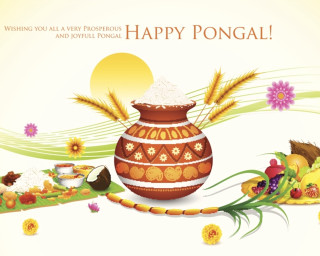 Happy pongal rice vase flowers - bapu free wallpaper for desktop