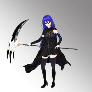 Woman black coat umbrella stick - eizan kikukawa free wallpaper for tablet