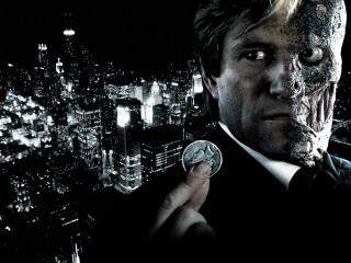 Man suit coin hand city - his hand and a city in the background free wallpaper