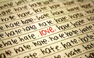 Close up paper writing red - free love wallpaper