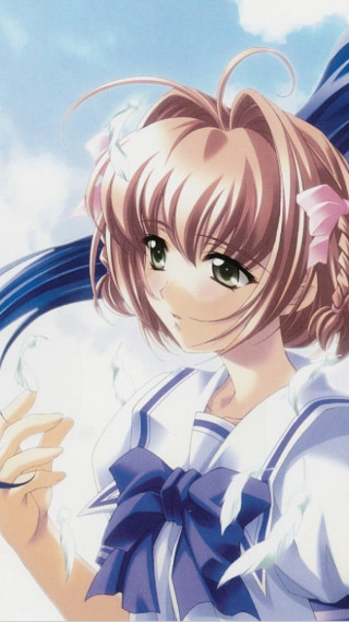 Girl ponytail bow cell phone - her hair free wallpaper for mobile