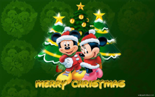 Mickey minnie mouse christmas wallpaper 2 - a merry christmas free wallpaper