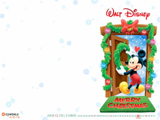 Mickey mouse christmas card merry - a merry christmas message free wallpaper