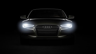 Car dark headlights glowing night 3 - its headlight free wallpaper