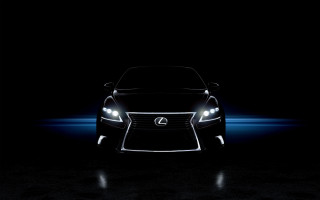 Car dark headlights glowing night 4 - its headlight free wallpaper