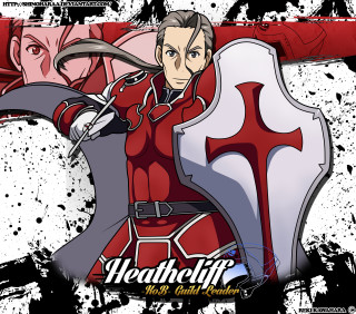 Man red suit sword shield - a red cross free wallpaper