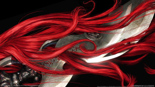 Red haired woman long hair - long hair and a sword free wallpaper