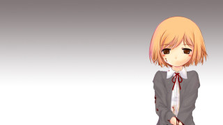 Girl blooded school uniform anime - gapmoe yandere grimdark free wallpaper