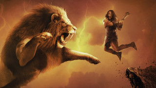 Woman attacking lion sword wonderworld - the movie free wallpaper