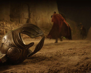 Helmet man red cloak caped - a red cloak free wallpaper