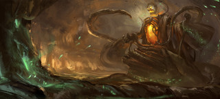 Giant creature glowing head arms - a giant creature free wallpaper