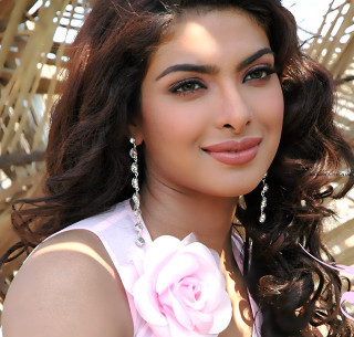 Woman flower hair pink dress - free flowers wallpaper for tablet