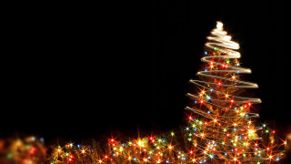 Christmas tree lights dark night - the dark night time free wallpaper for desktop