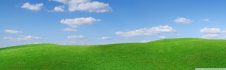Grassy hill clouds bench grass - a grassy hill free wallpaper