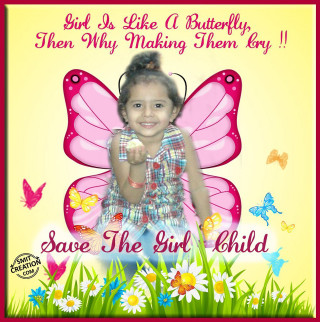 Girl butterfly back message below - ella guru free wallpaper for tablet