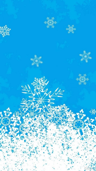 Snowflake blue background foreground snowflakes - a snowflake free wallpaper for mobile