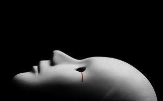 Woman face bleeding red line - a womans face free wallpaper for desktop
