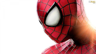 Spider man face closeup white - alton tobey free wallpaper