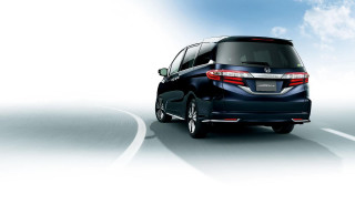 Blue van driving hyperrealism digital - a white background free wallpaper