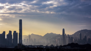 City skyline mountain cloudy sky - neoism free wallpaper for desktop