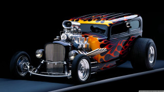 Hot rod flames hood vents 4 - ed roth free wallpaper for desktop