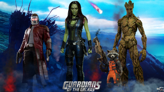 Action figures rocket ship scene - a scene free wallpaper