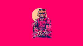 Pink cat cyberpunk synthwave cobra - synthwave style free wallpaper for desktop