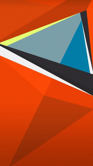 Triangle orange background black border - an orange background free wallpaper for mobile