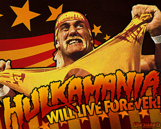 Man holding banana flag sign - typographic free wallpaper for desktop