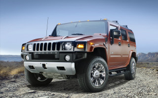 Hummer truck desert rocky road - hard surface free wallpaper for desktop