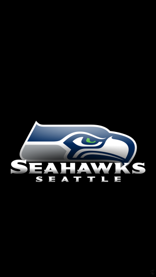 Seattle football logo black background - official medium free wallpaper for mobile