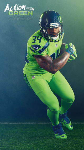 Football player green uniform pose - futurism free wallpaper for mobile