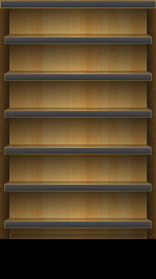 Wooden metal shelf black background - llustration free wallpaper