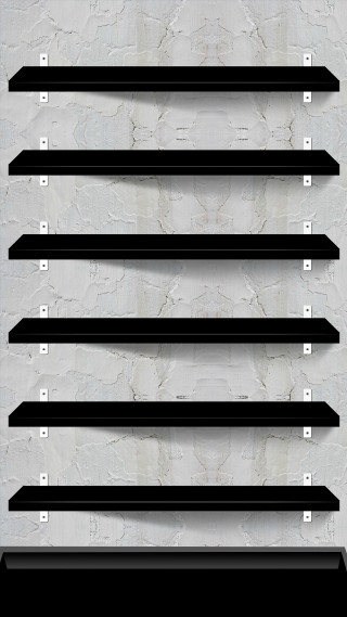 Black shelf five shelves white - constructivism free wallpaper for mobile