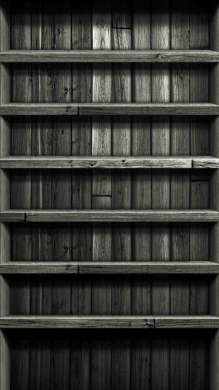 Shelf wooden black white border - a shelf free wallpaper for mobile