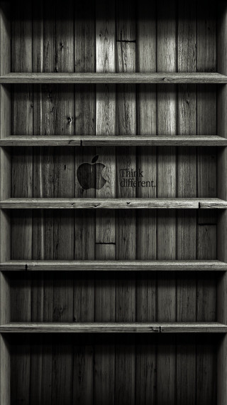 Wooden shelf apple dark room - the window free wallpaper for mobile