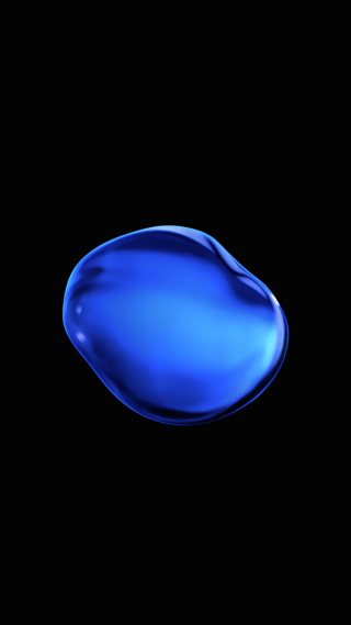 Blue liquid drop black background - liquid free wallpaper