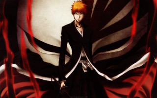 Red haired man sword formal - a black suit free wallpaper for desktop