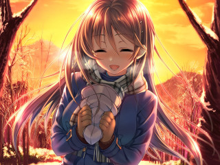 Girl long hair white object - a white object free wallpaper