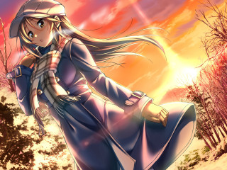 Woman dress hat snow sword - the snow free wallpaper