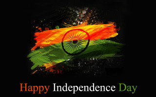 Happy independence day black background - flag free wallpaper