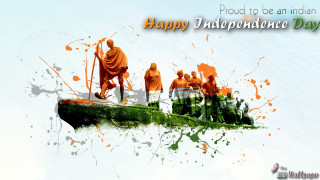 Boat people water orange paint - bapu free wallpaper for desktop