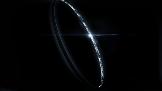 Black background circular object light - the center of it free wallpaper for desktop