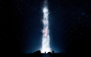Starry sky long exposure person - the star free wallpaper for desktop