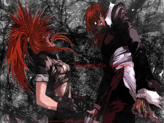 Red hair black clothes anime - ben templesmith free wallpaper