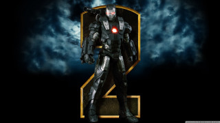 Robot suit cloudy sky red - a red light free wallpaper