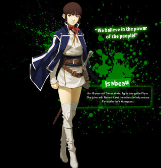 Woman sword starry sky portrait - symbolism free wallpaper for tablet